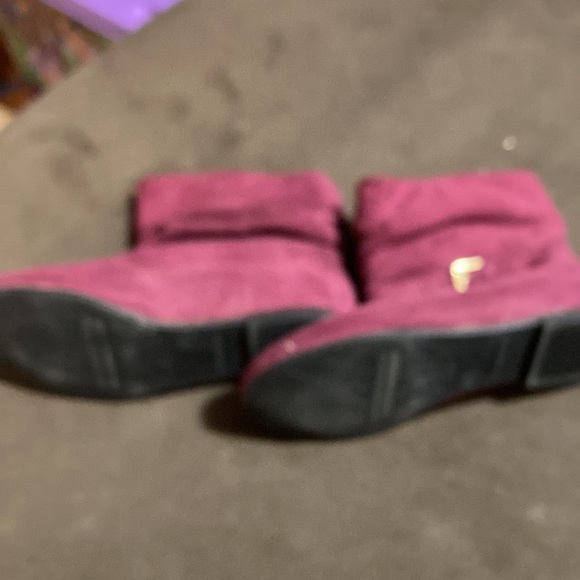 Clearance George burgundy ankle boots - Picture 2 of 4